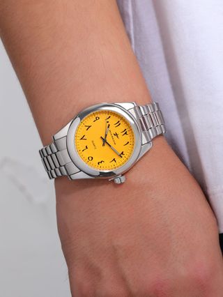 Reloj RICEGO Acero Inoxidable Cuarzo Amarillo