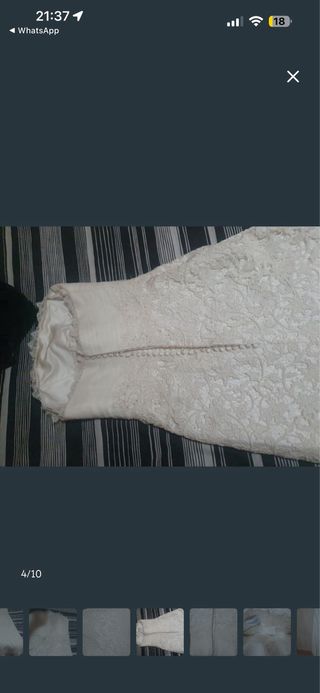 Vestido de Novia Blanco Encaje