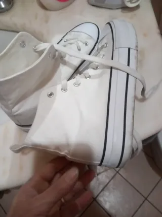 Scarpe Primark bianche alte