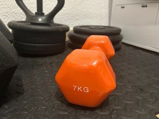 UNA Mancuerna 7kg Naranja