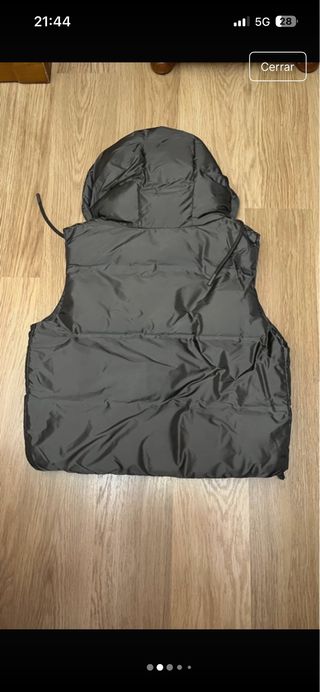 Chaleco acolchado verde militar