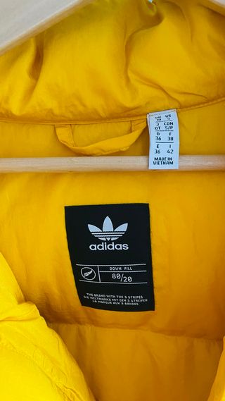 Chaqueta Adidas Originals Mujer Amarilla Nueva