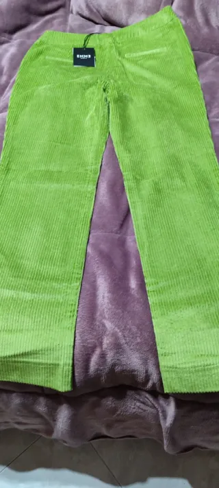 Pantaloni viola a coste taglia 40
