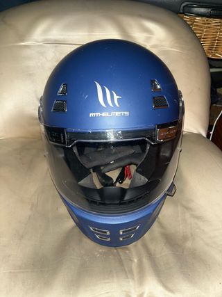 Casco de moto MT Helmets azul