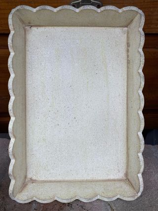 Centrotavola decorato beige e blu