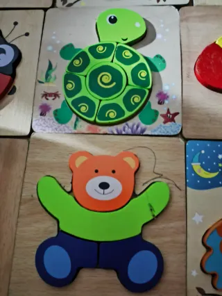Puzzle in legno animali per bambini