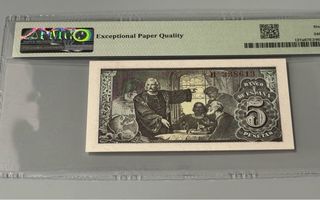 Billete 5 Pesetas España 1943 PMG 67 EPQ