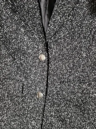 Abrigo Sfera Talla S Negro/Gris