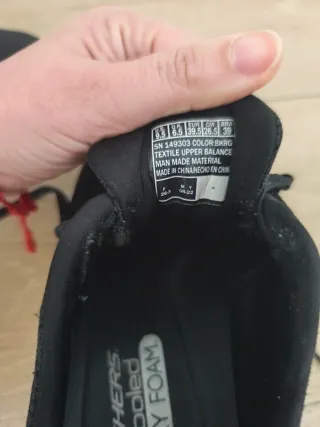 Skechers Deportivas Mujer Negro/Dorado