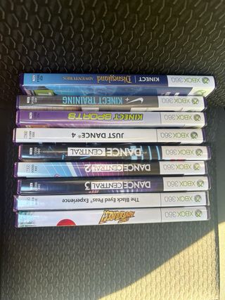 Xbox 360 Elite Negra+ 3 Mandos +Kinect+ 10 Juegos