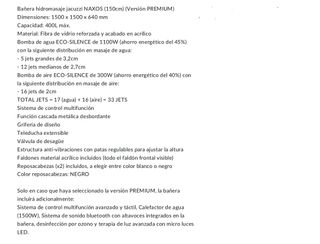 Bañera Hidromasaje Jacuzzi33 chorros aire agua