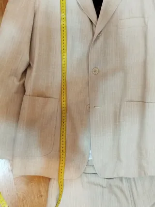 Traje de lino Montini Uomo con corbata Salinero
