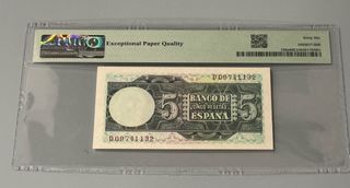 Billete 5 Pesetas España 1948