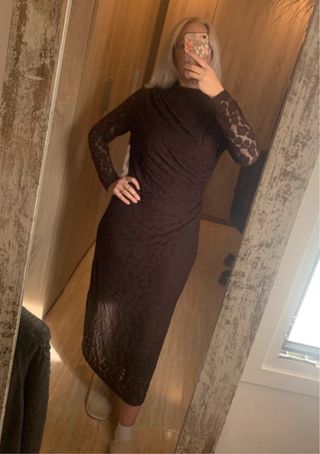 Vestido Zara Marrón Talla XL