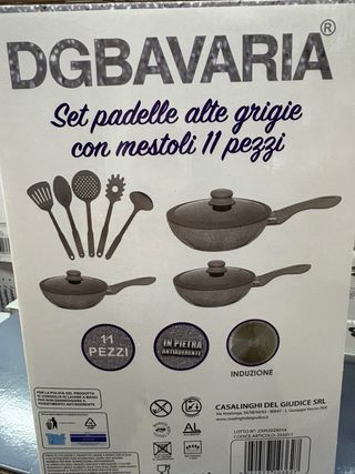 Set Padelle con coperchi e mestoli