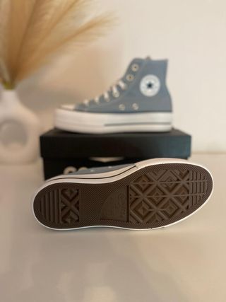 Botas Converse plataforma cinza 36