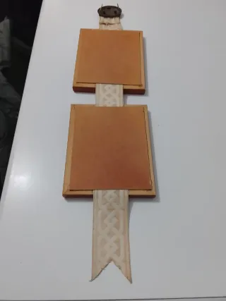 2 Cuadros Decorativos Madera y Tela