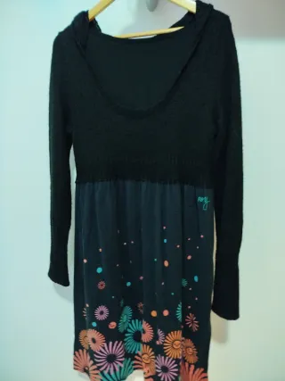 Vestido Roxy Negro Multicolor