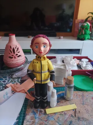 Fofucha personalizada bombero