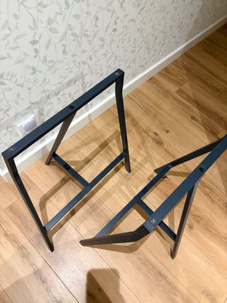 Patas de caballete Ikea negro metal 70 cm