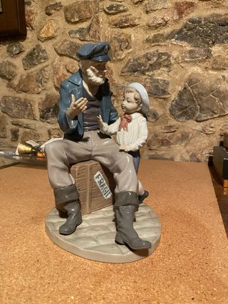 Figura viejo marino y su nieto de Lladró