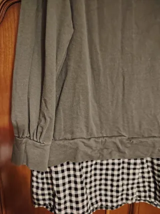 Vestido sudadera verde