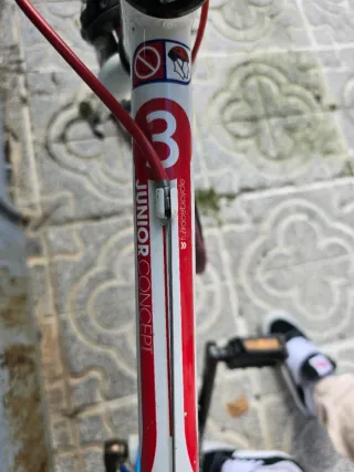 Bicicleta de carretera blanca