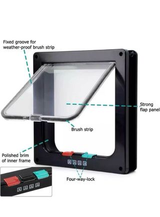 Puerta para Gatos con Cierre Programable