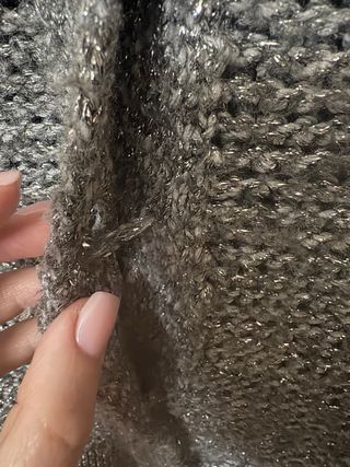 Cardigan Mango Gris Brillante