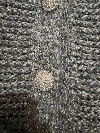 Cardigan Mango Gris Brillante