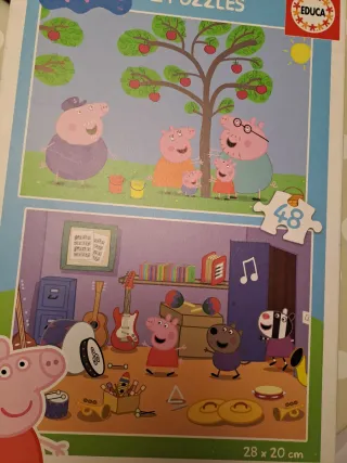 Puzzles Peppa Pig 2x48 piezas Educa