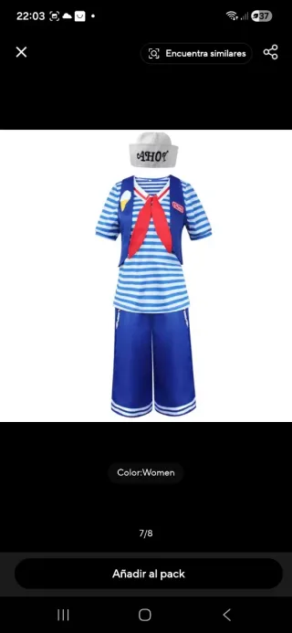 Disfraz Robin Stranger Things Talla L