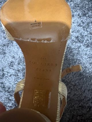 Sandalias Sézane lazo doradas