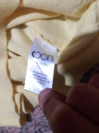 Pullover uomo giallo con toppe