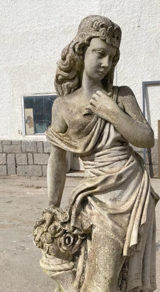 Estatua Jardín Art Nouveau Antigua