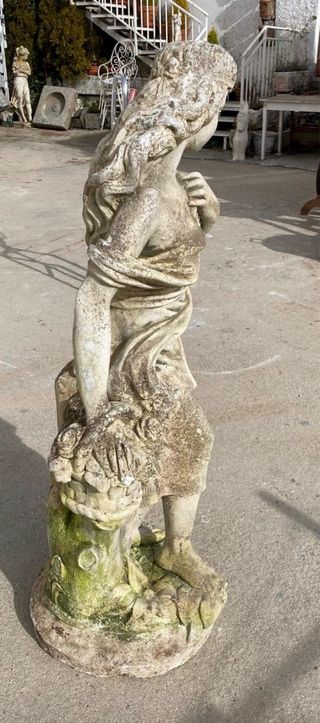 Estatua Jardín Art Nouveau Antigua