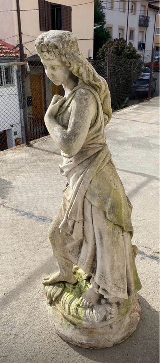 Estatua Jardín Art Nouveau Antigua