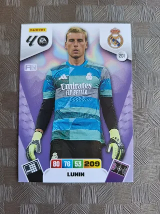 Cromo Lunin Real Madrid 201 Adrenalyn XL 25 26