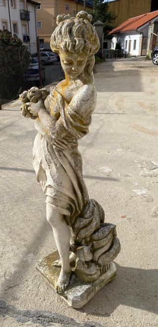 Antigua Estatua Jardín Art Nouveau