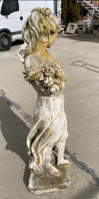 Antigua Estatua Jardín Art Nouveau