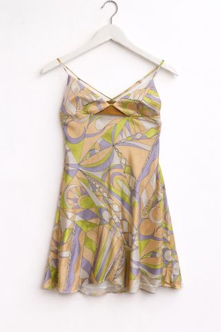 Vestido Zara XS - Estampado retro pastel