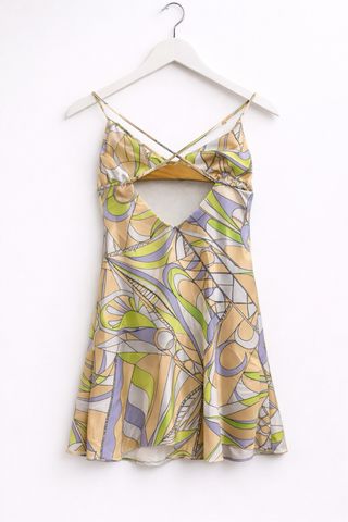 Vestido Zara XS - Estampado retro pastel