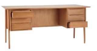 Mesa escritorio de madera roble macizo