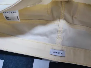 Pantalón pitillo mujer amarillo