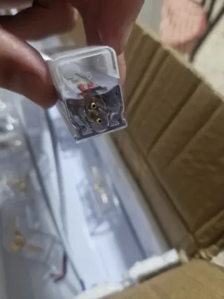 Lámpara LED Colmena Oro y Transparente