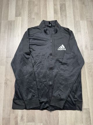 Giacca con zip Adidas taglia L Nera Traspirante