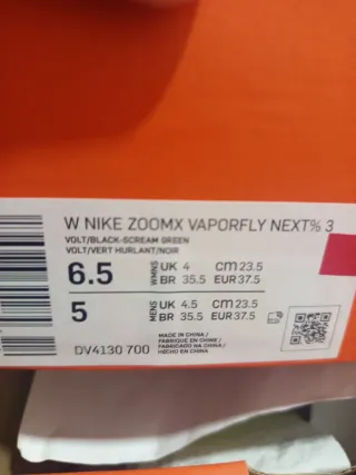 Nike Zoomx Vaporfly Next 3 Talla 35.5 37.5 39 42'5