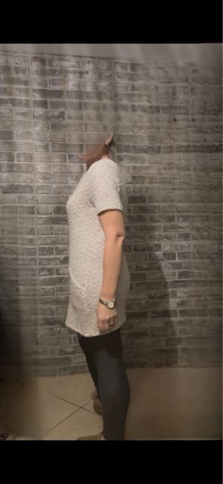 Mini abito maglia lamé strass perle