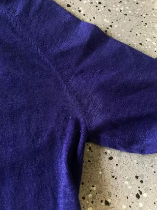 Maglione Benetton viola collo alto