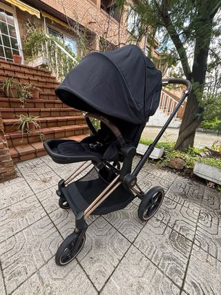 Silla de paseo CYBEX Priam Platinum Negro